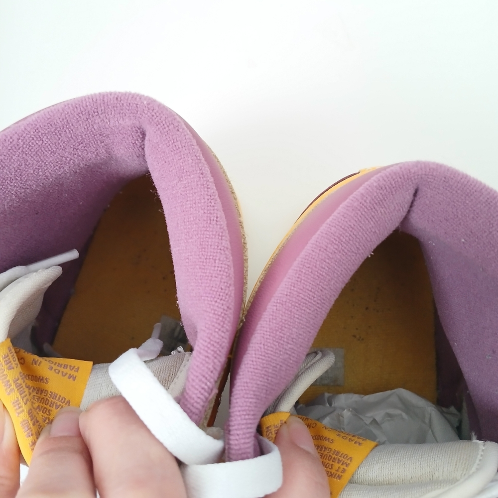 Nike Air Jordan 1 Retro High Og Purple and Yellow Sneakers Men's Size 10.5 - Picture 11 of 16